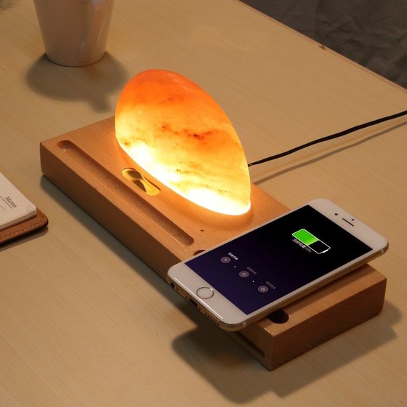 Himalayan Salt Lamp Wireless Charger - Picture 6 of 13
